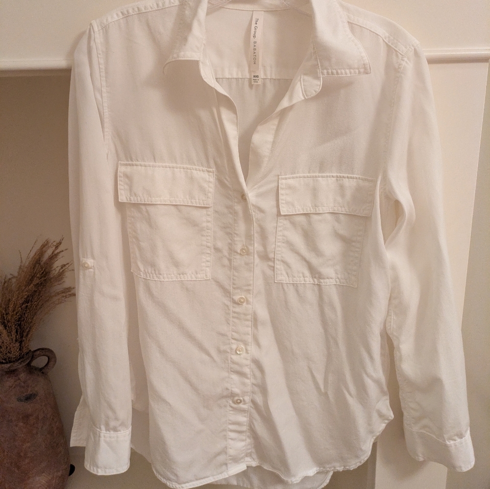 Babaton White Button Up